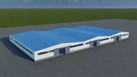 হালকা ইস্পাত কাঠামো একত্রিত গুদাম