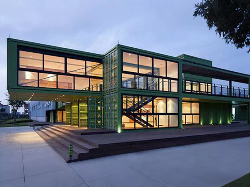 Prefab হালকা ইস্পাত মডুলার ভিলা হাউস বিল্ডিং