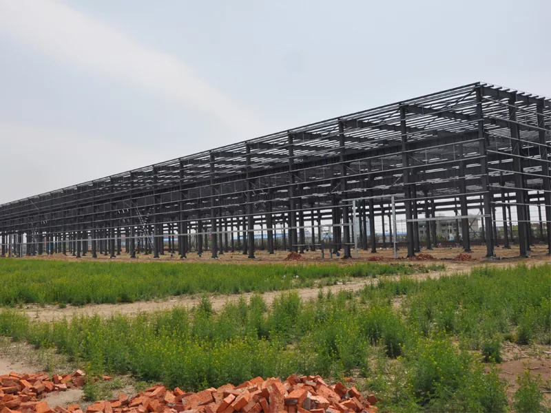 Prefab ইস্পাত ধাতু গুদাম বিল্ডিং