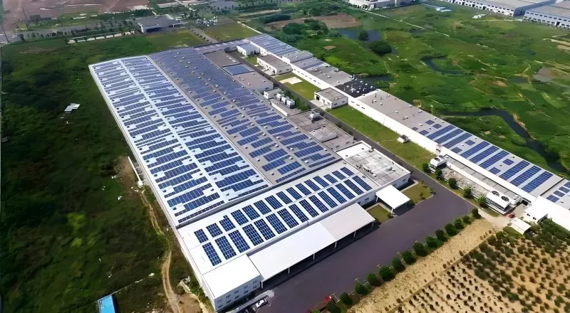 PV- ইন্টিগ্রেটেড গুদাম ইস্পাত নির্মাণ